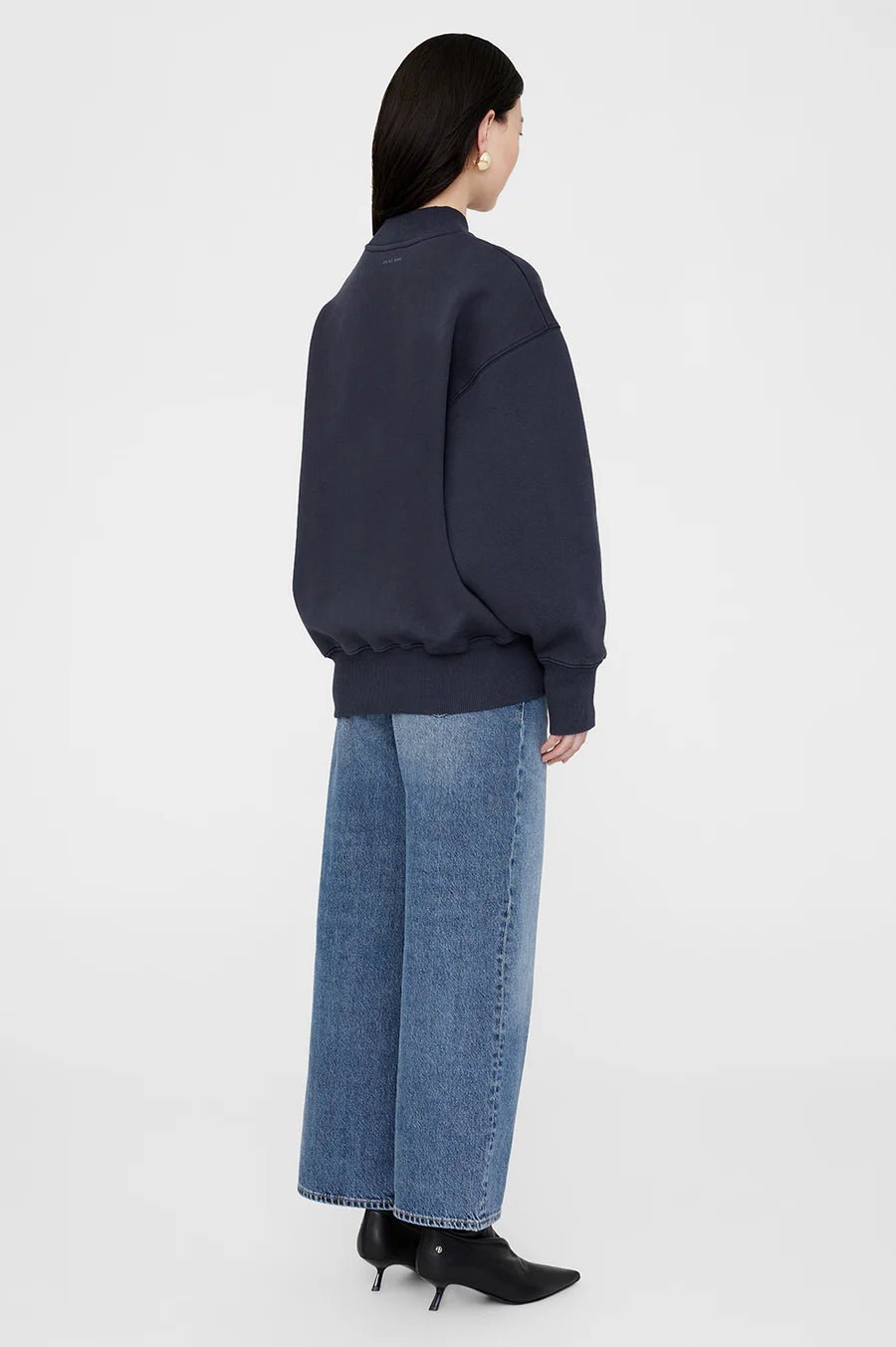 Anine Bing Bradie Sweatshirt Bing Navy - Den Lille Ida - Anine Bing