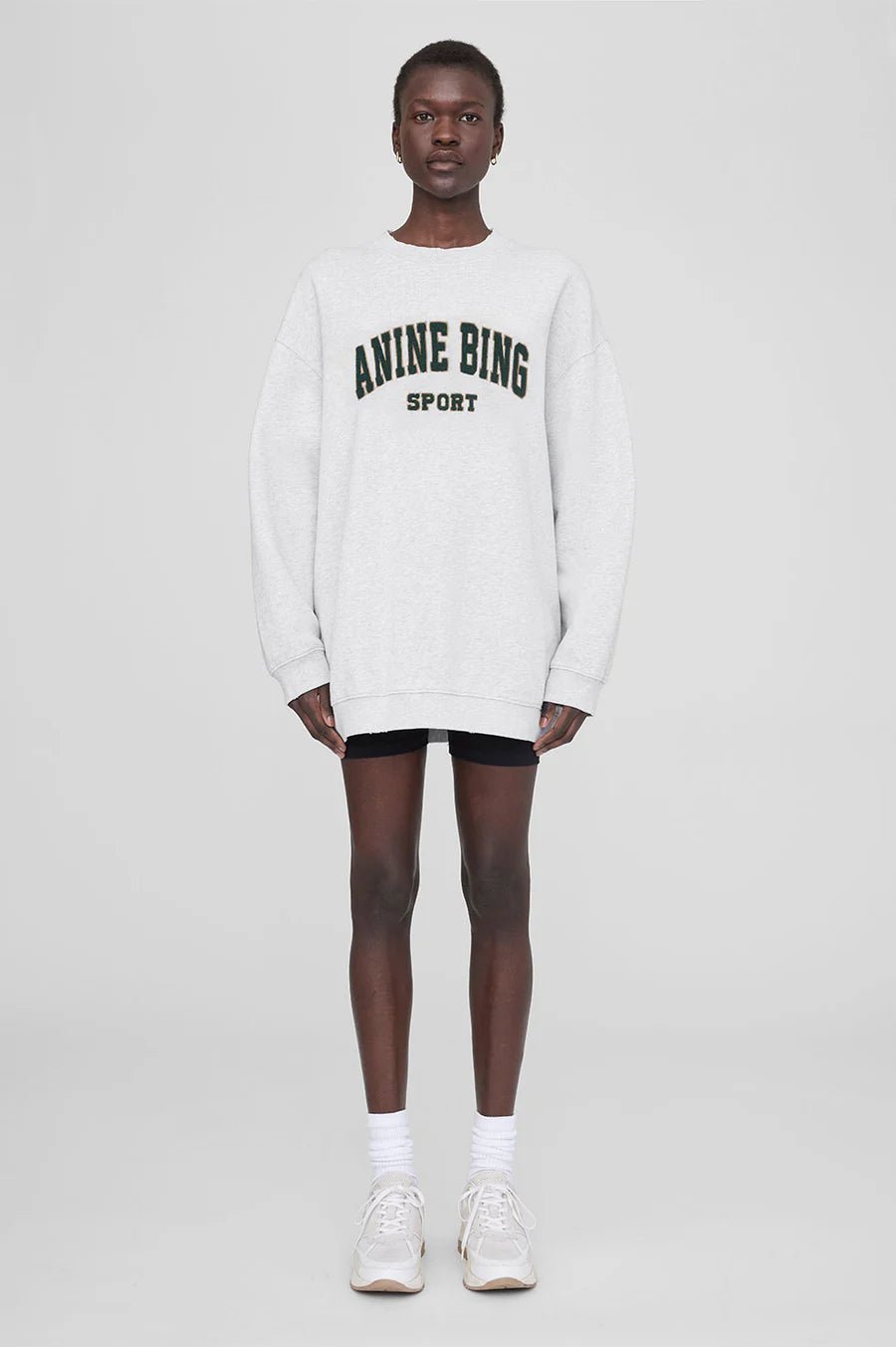 Anine Bing Tyler Sweatshirt - Heather Grey - Den Lille Ida - Anine Bing