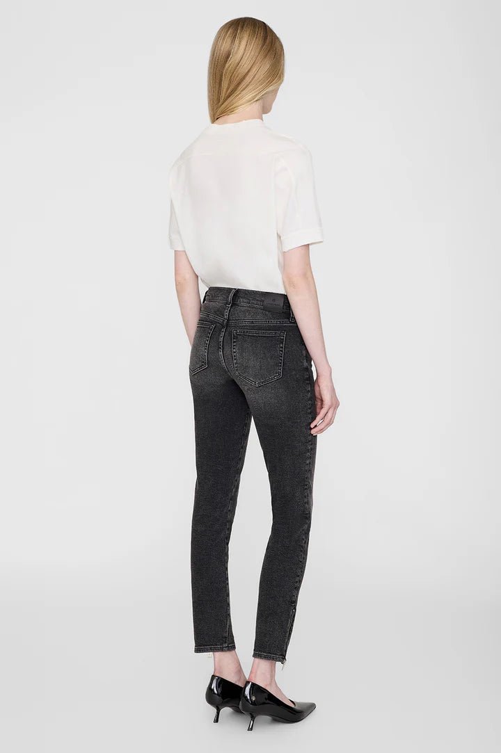 Anine Bing Jaylin Tee Signature Ivory - Den Lille Ida - Anine Bing