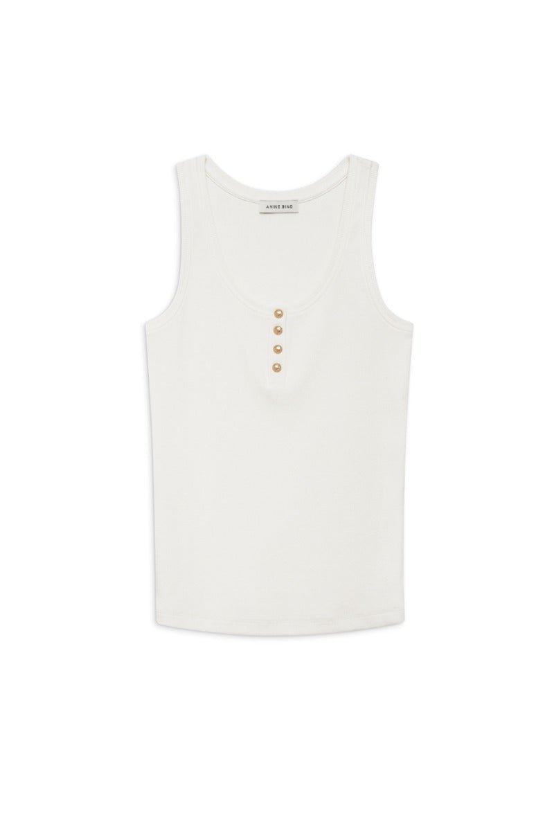 Anine Bing Alessia Tank Ivory - Den Lille Ida - Anine Bing