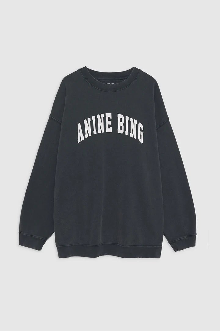 Anine Bing Tyler Sweatshirt Washed Black - Den Lille Ida - Anine Bing