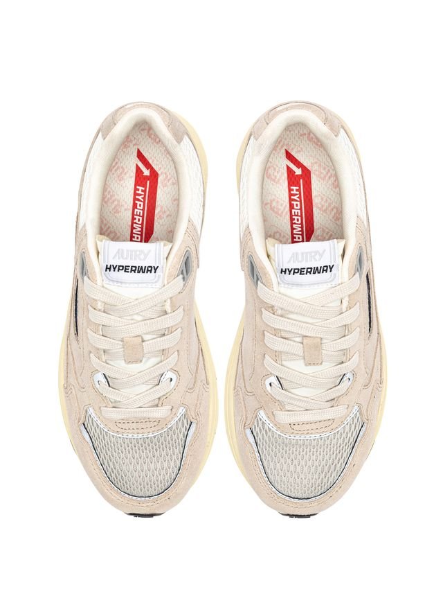 Autry Hyperway Suede Mesh Sand Silver - Den Lille Ida - Autry