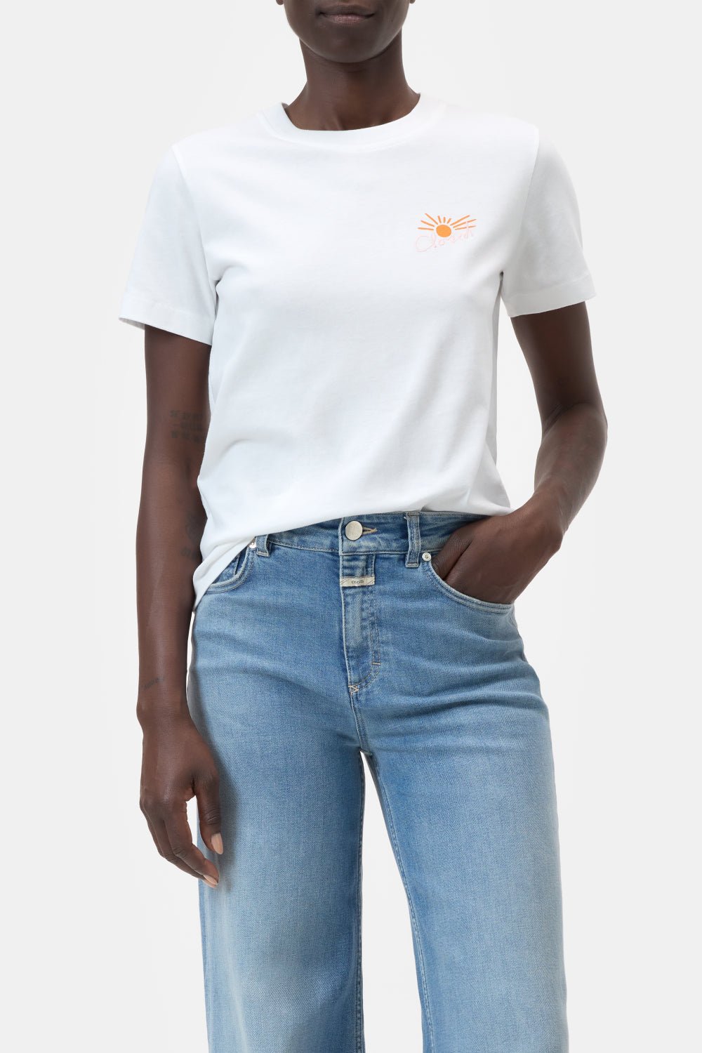 CLOSED BASIC T - SHIRT WHITE SUN - Den Lille Ida - Closed