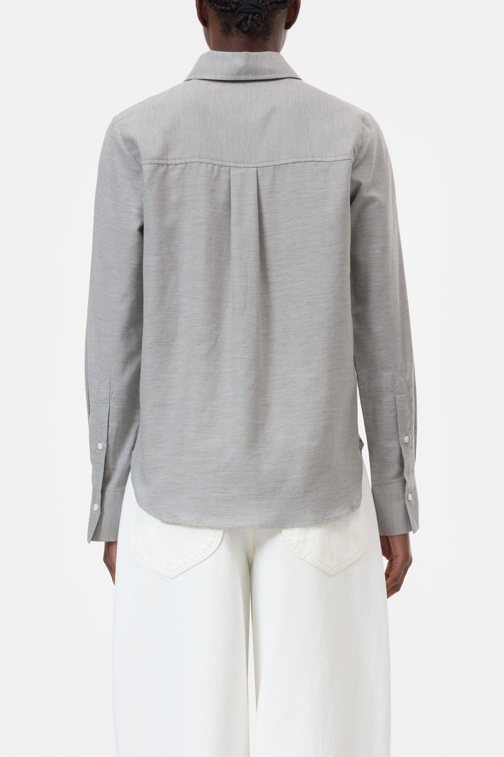 CLOSED CLASSIC SHIRT LIGHT GREY MELANGE - Den Lille Ida - Closed