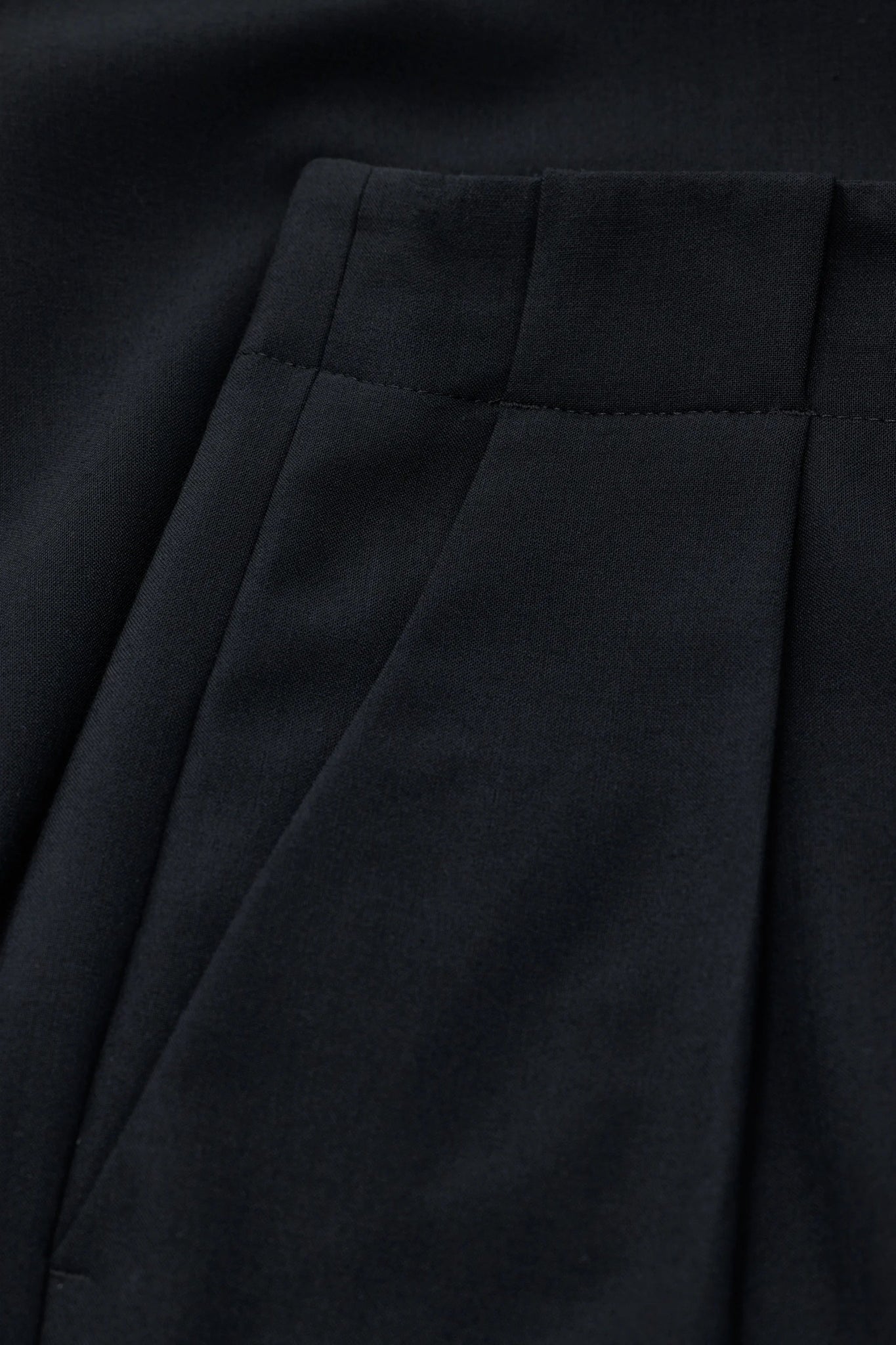 CLOSED MAWSON WIDE PANTS LIGHT WOOL BLACK - Den Lille Ida - Closed