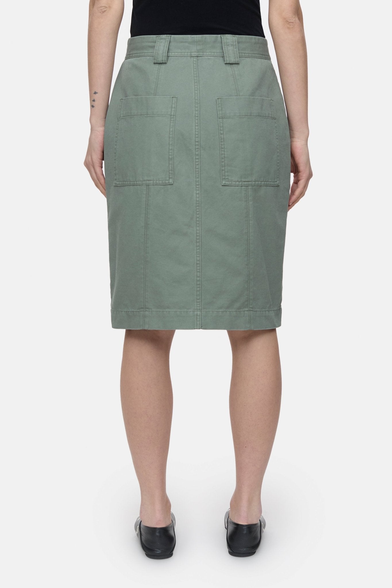 CLOSED UTILIYU SKIRT FADED GREEN - Den Lille Ida - Closed