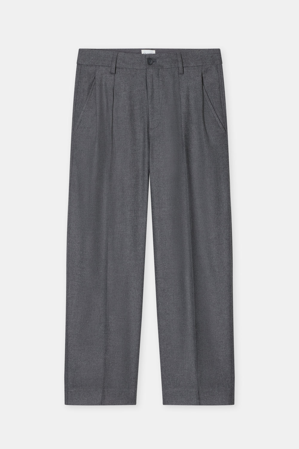 CLOSED PANTS RUTHY WOOL STRETCH FLANNEL GREY - Den Lille Ida - Closed