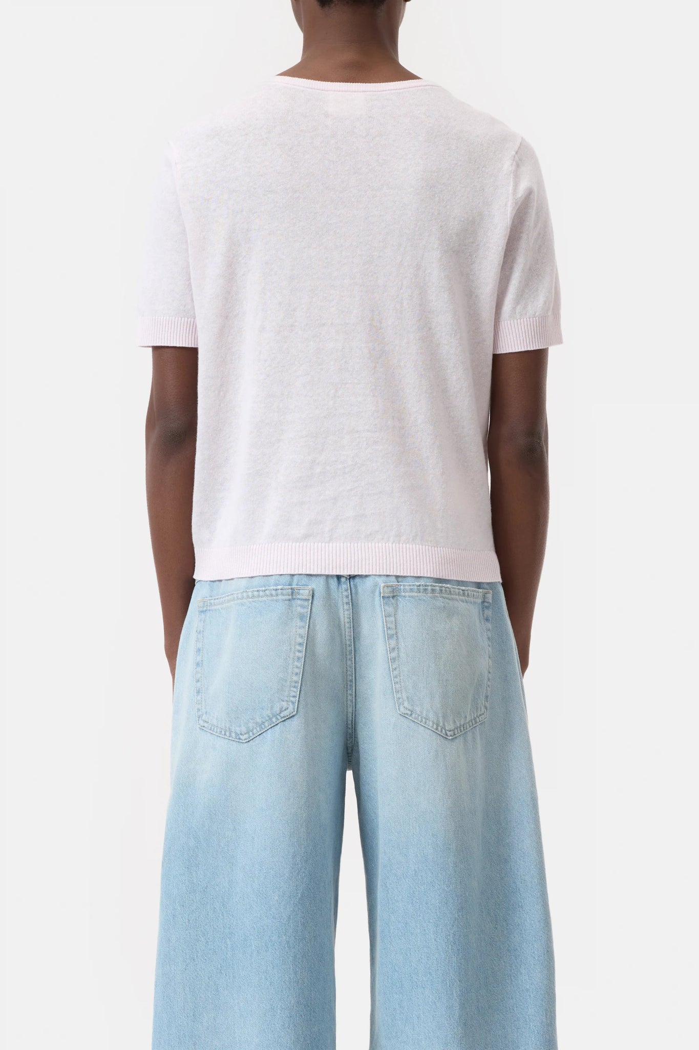 Closed Knitted Top in Linen Mix Milkshake Pink - Den Lille Ida - Closed