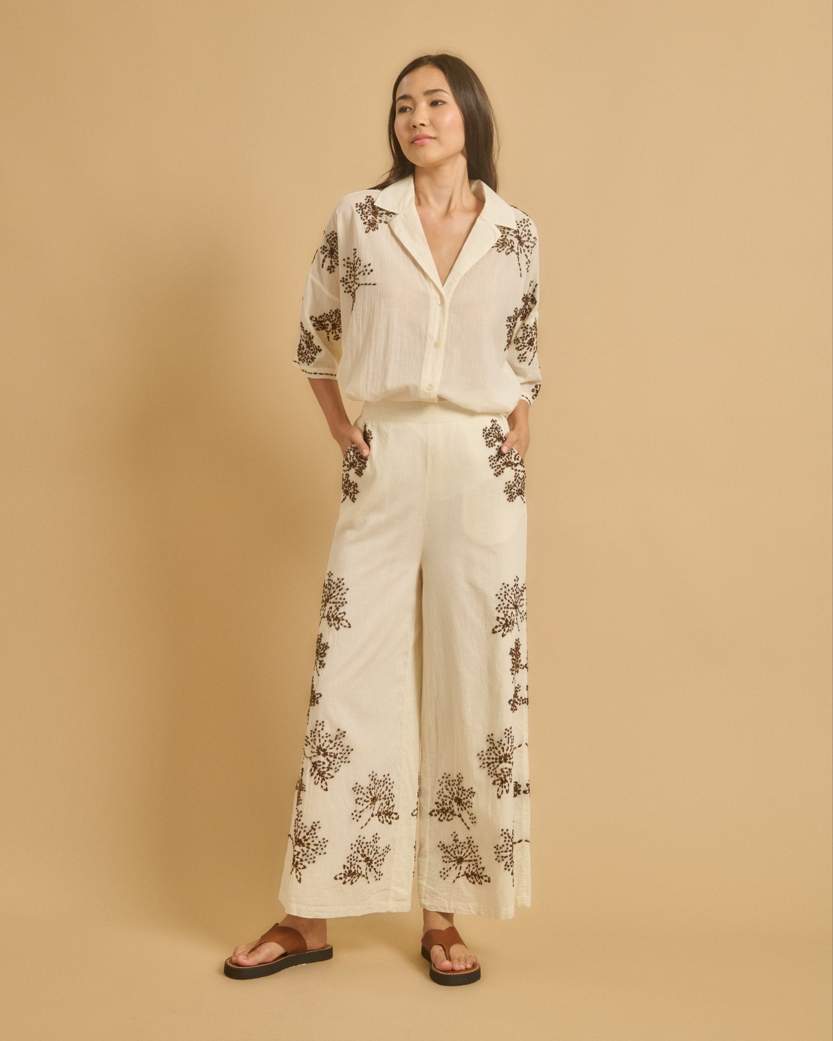 Diega Pants Pacoro Camel - Den Lille Ida - Diega