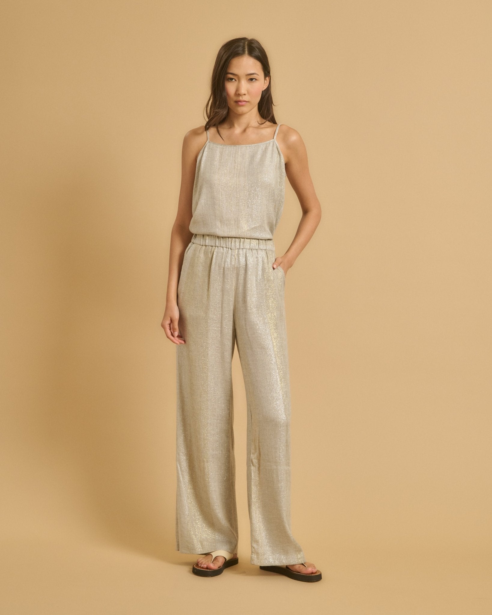 Diega Pants Portorico Dore Argent - Den Lille Ida - Diega