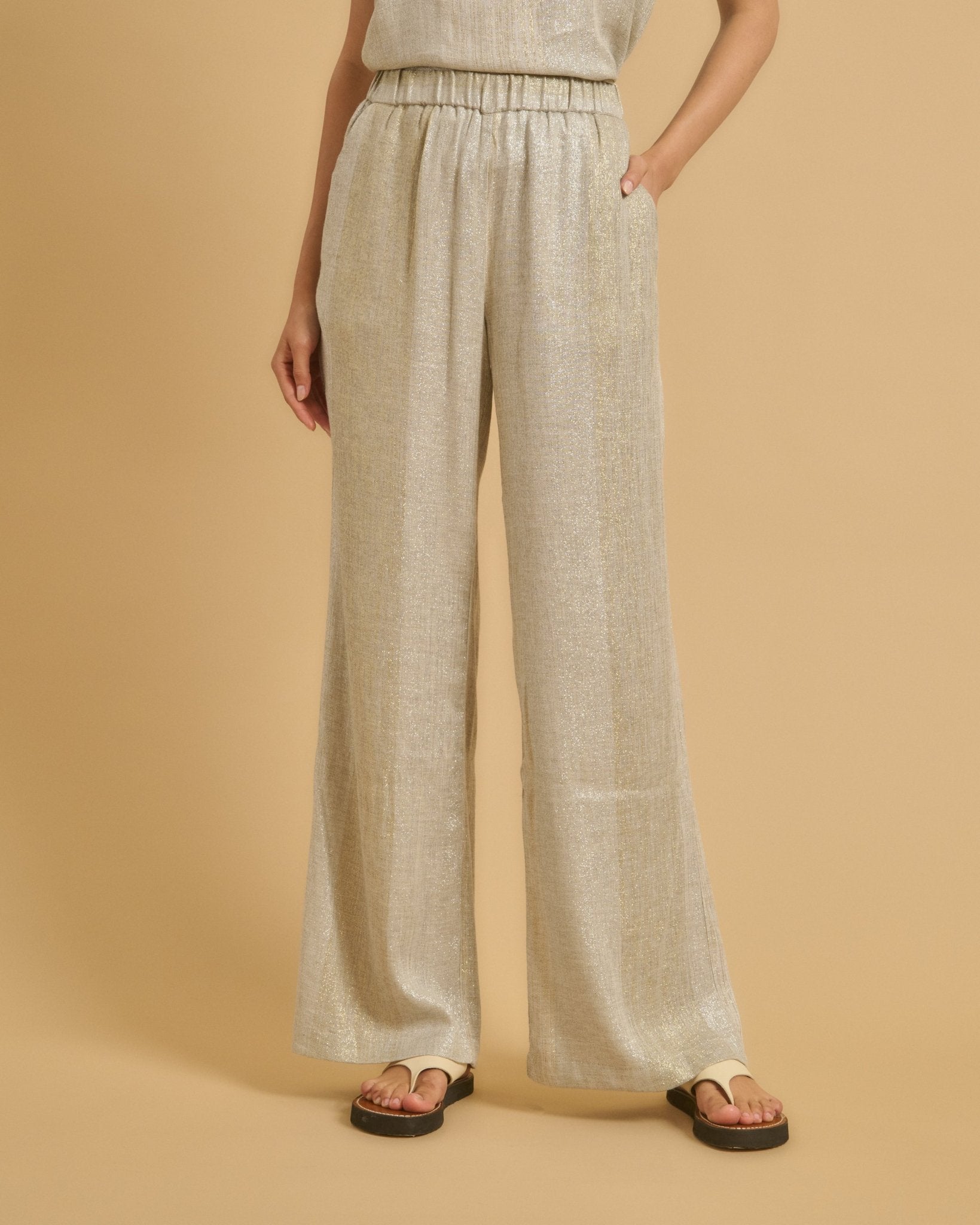 Diega Pants Portorico Dore Argent - Den Lille Ida - Diega