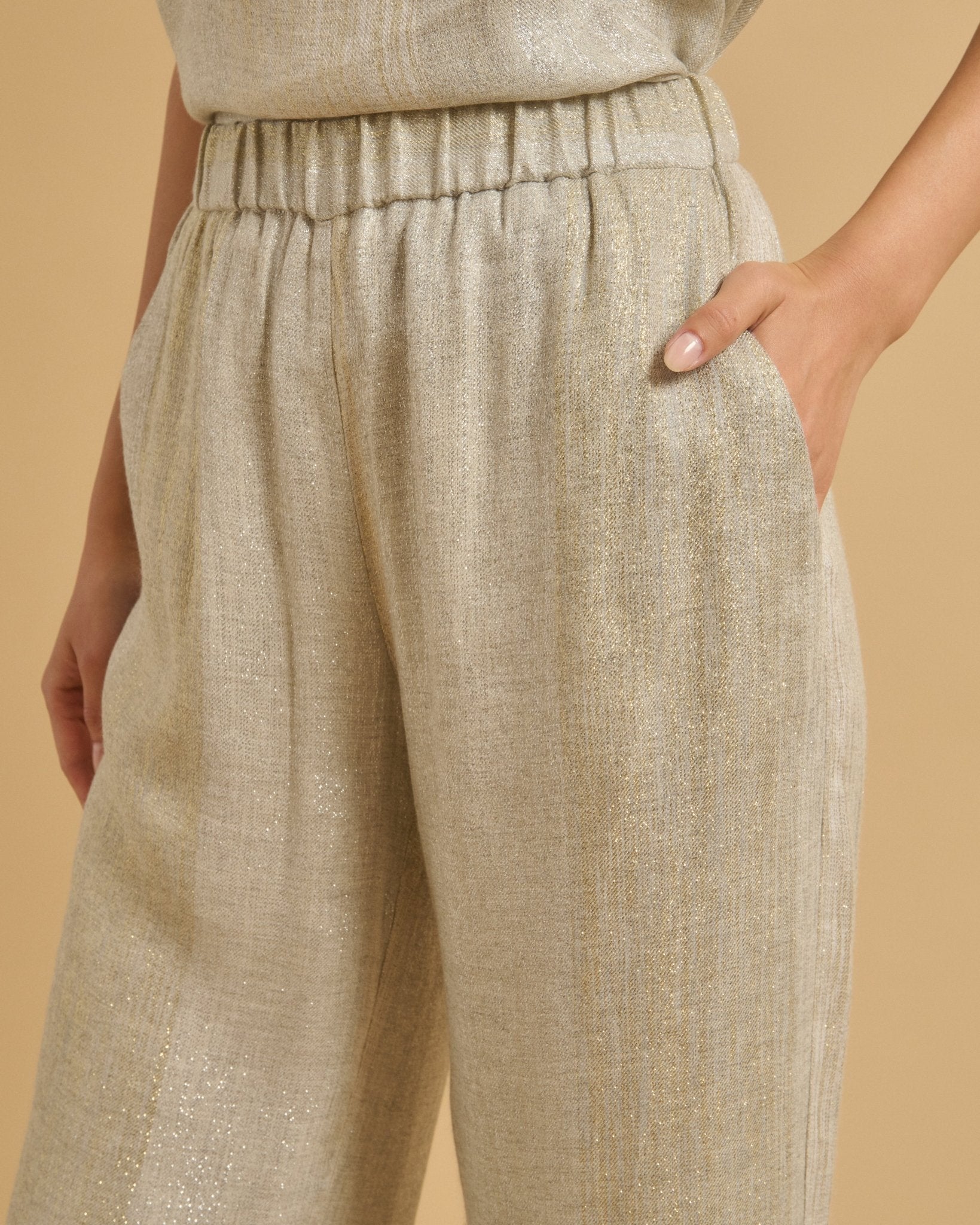 Diega Pants Portorico Dore Argent - Den Lille Ida - Diega
