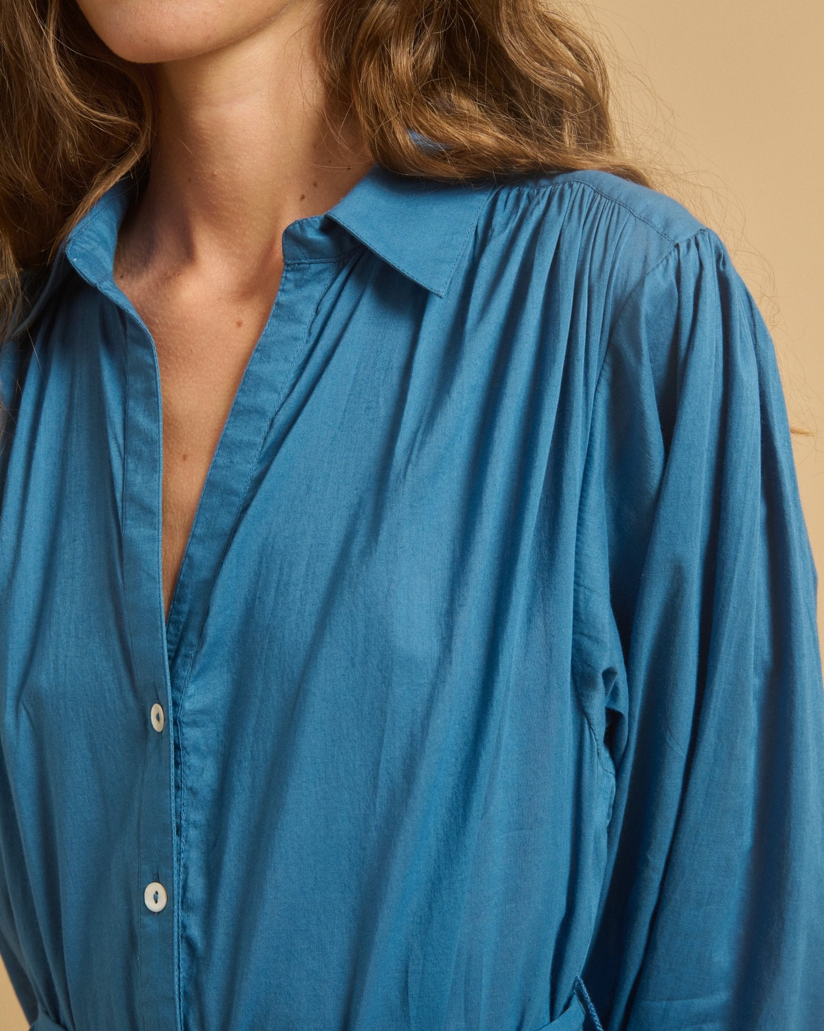 Diega Dress Romao Blue - Den Lille Ida - Diega