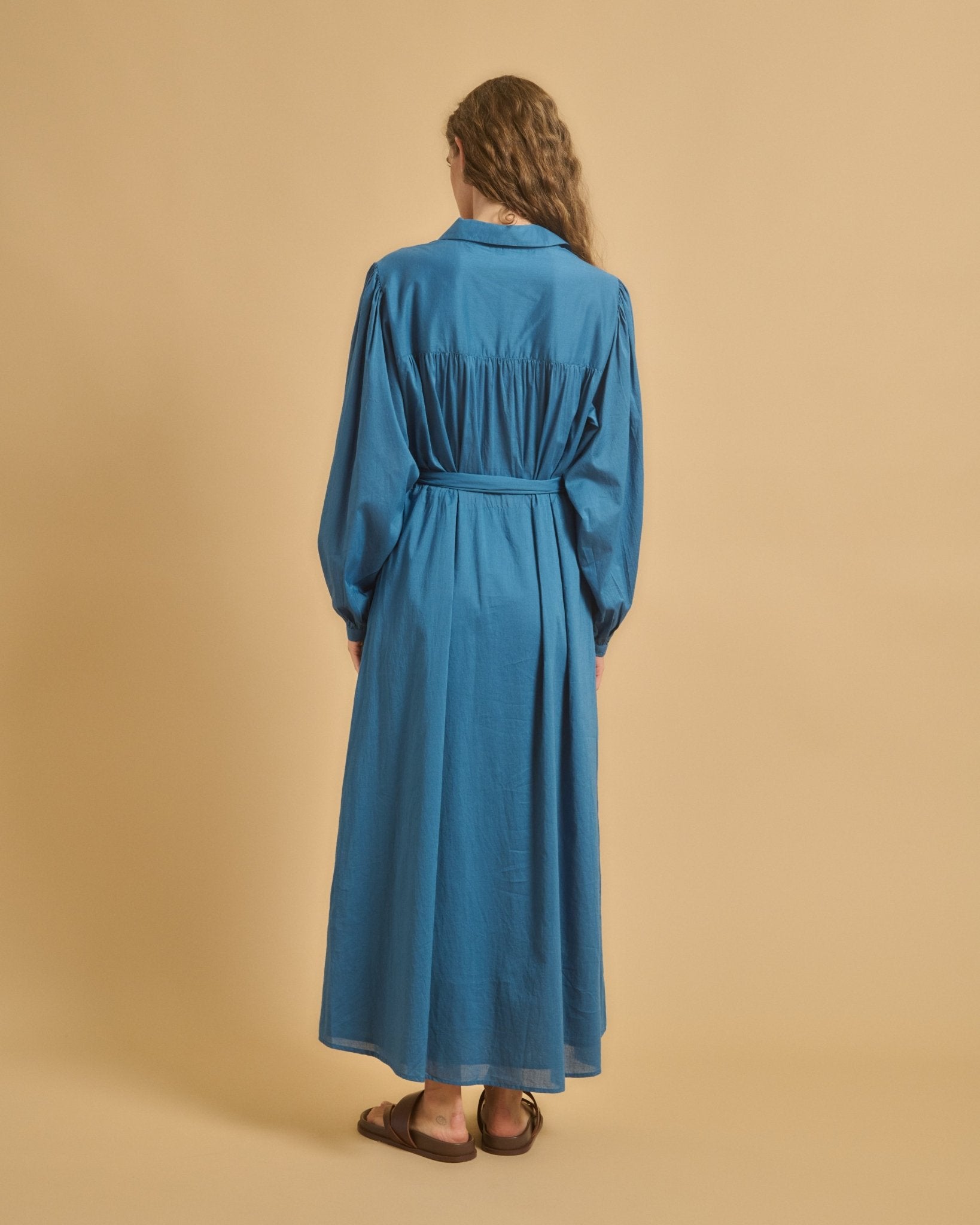 Diega Dress Romao Blue - Den Lille Ida - Diega
