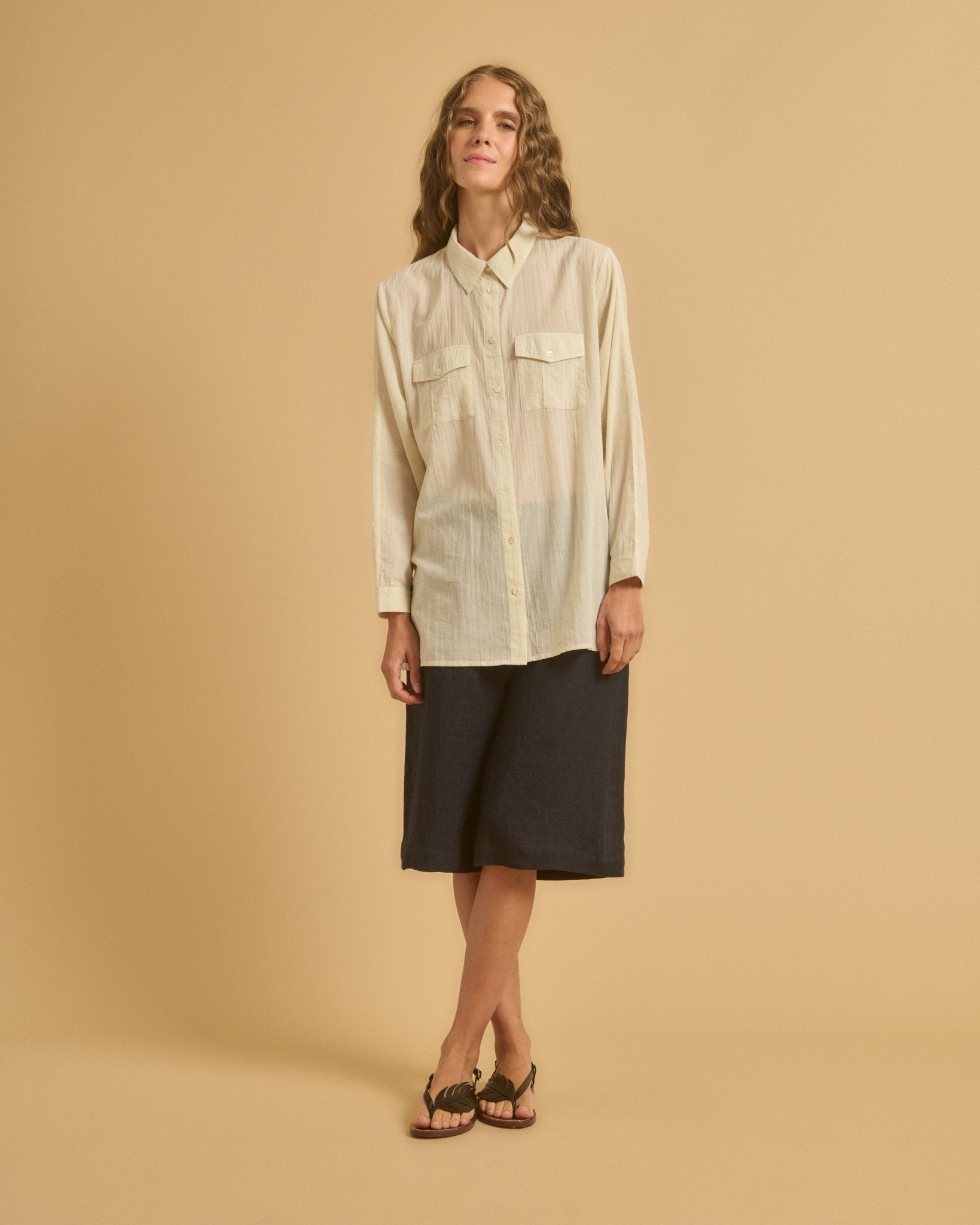 Diega Shirt Cherlo Ecru - Den Lille Ida - Diega