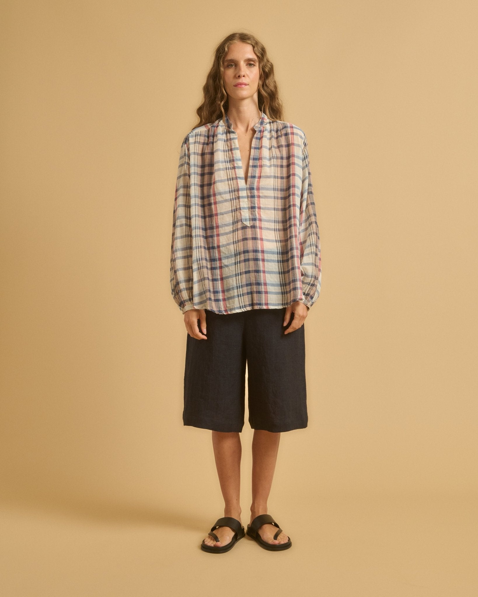 Diega Shirt Tolpa Blue Ecru Rose - Den Lille Ida - Diega