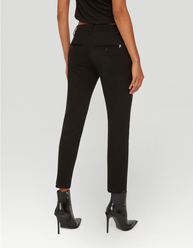 Dondup Perfect Slim-Fit Trousers in Jersey - Den Lille Ida - Dondup