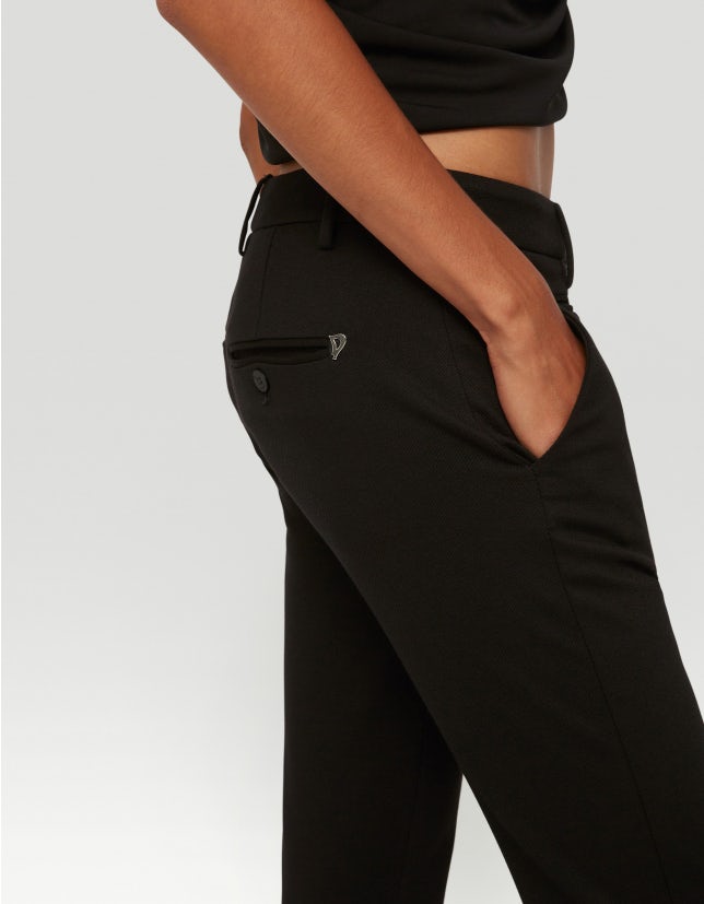 Dondup Perfect Slim-Fit Trousers in Jersey - Den Lille Ida - Dondup