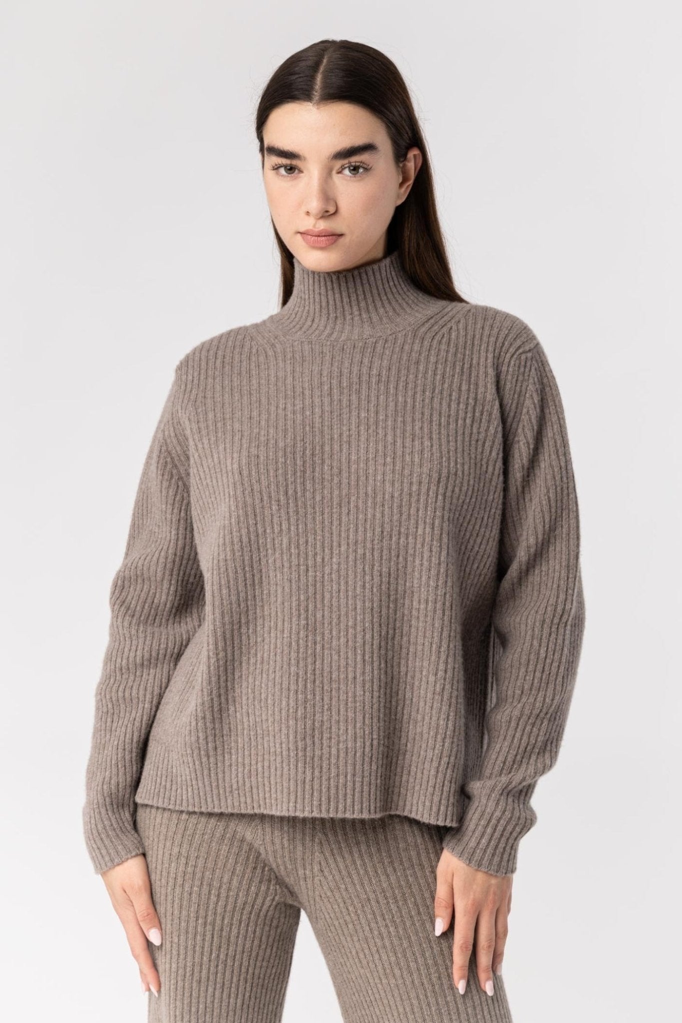 Drumohr Ribbed Mock Neck Sweater - Den Lille Ida - Drumohr