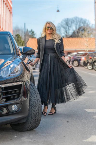 EMM Daisy Skirt Black with Black Dots - Den Lille Ida - EMM-Copenhagen