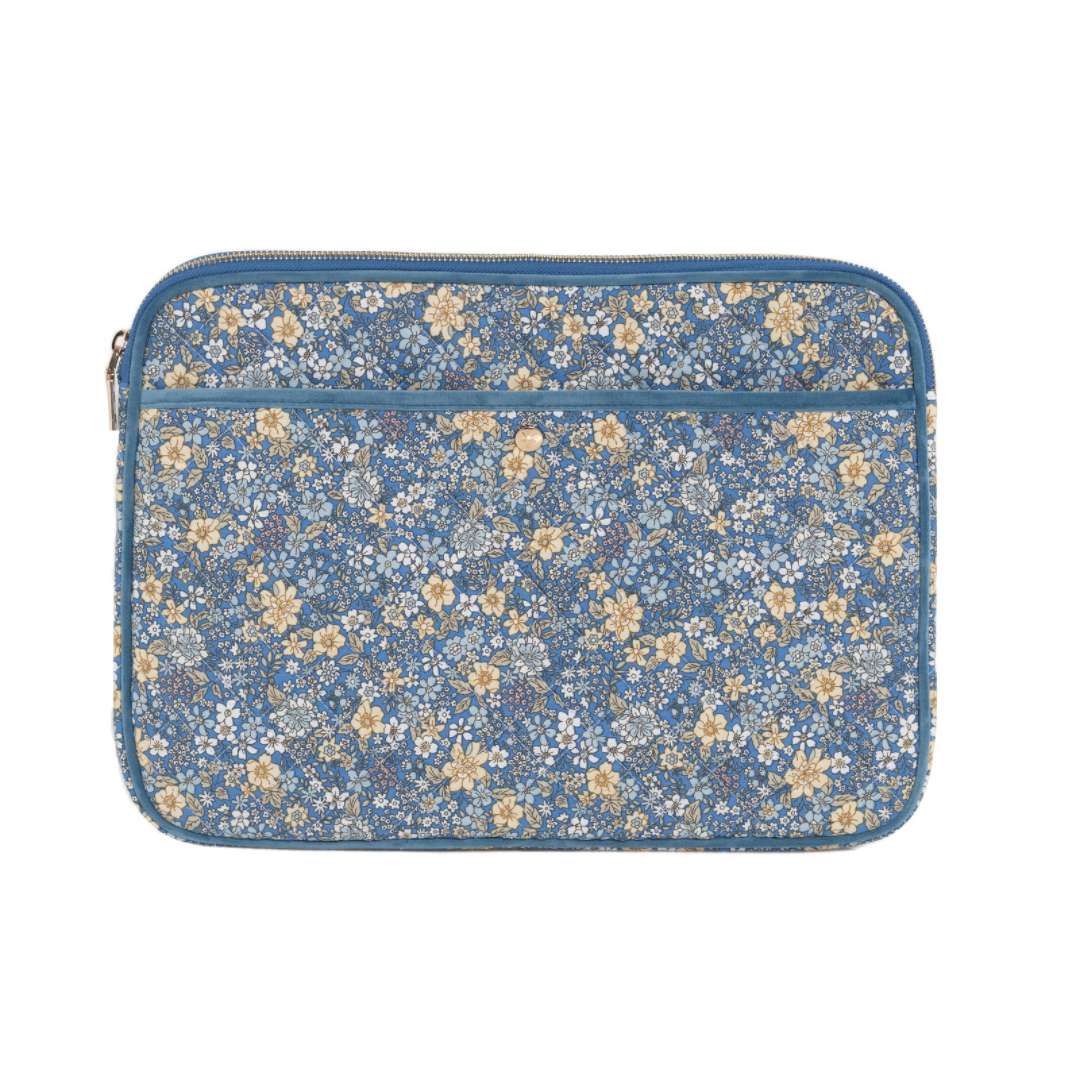 Fan Palm Blue Flower Laptop Sleeve - Den Lille Ida - Fan Palm