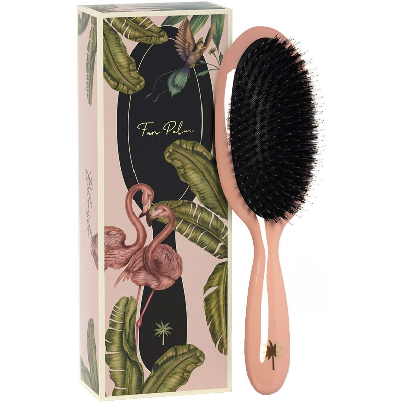 Fan Palm Hair Brush Medium Blush - Den Lille Ida - Fan Palm