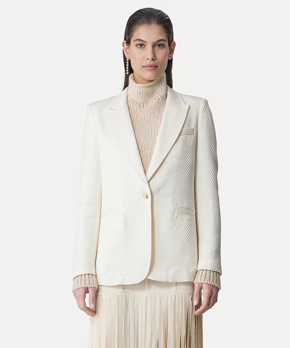 forte_forte diagonal structure couture jacket pure - Den Lille Ida - forte_forte