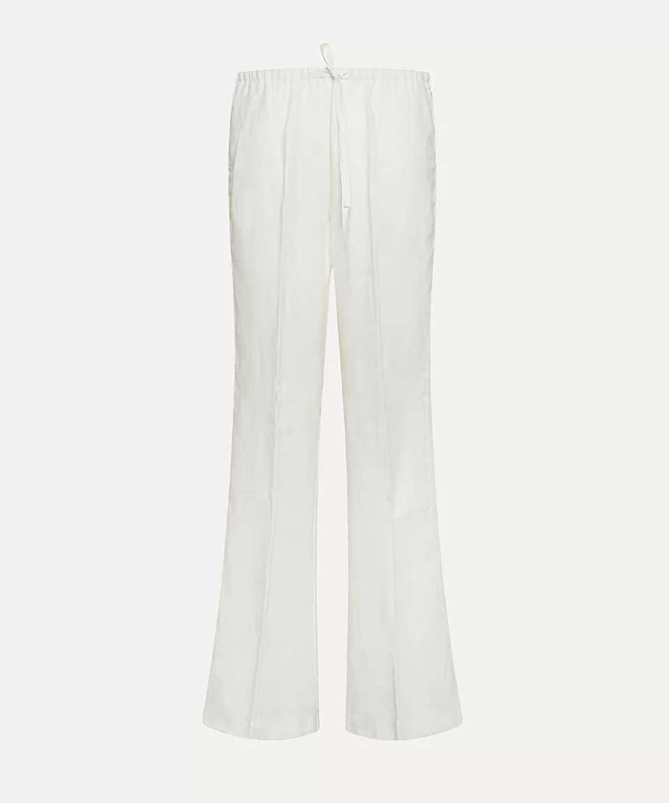 forte_forte linen herringbone elasticated pants puro - Den Lille Ida - forte_forte