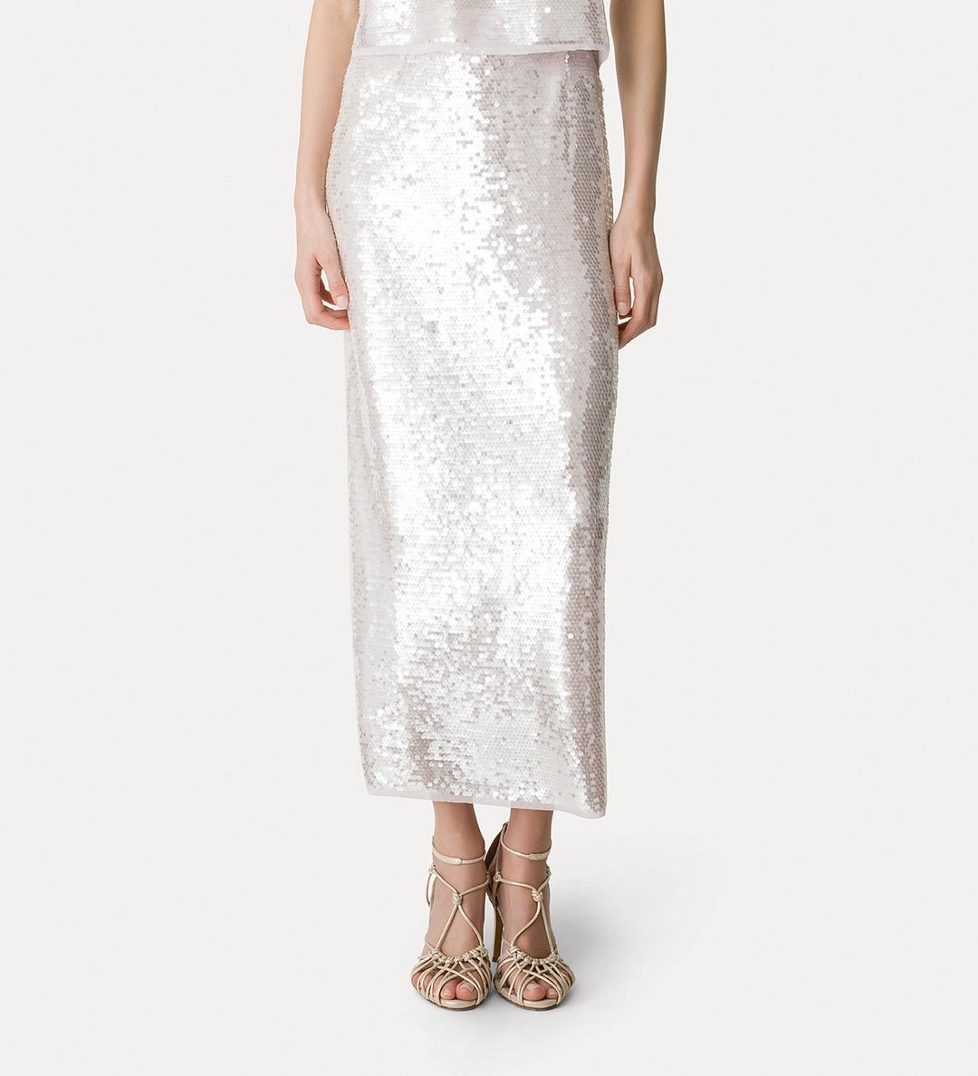 forte_forte "liquid sequins" pencil skirt crystal - Den Lille Ida - forte_forte
