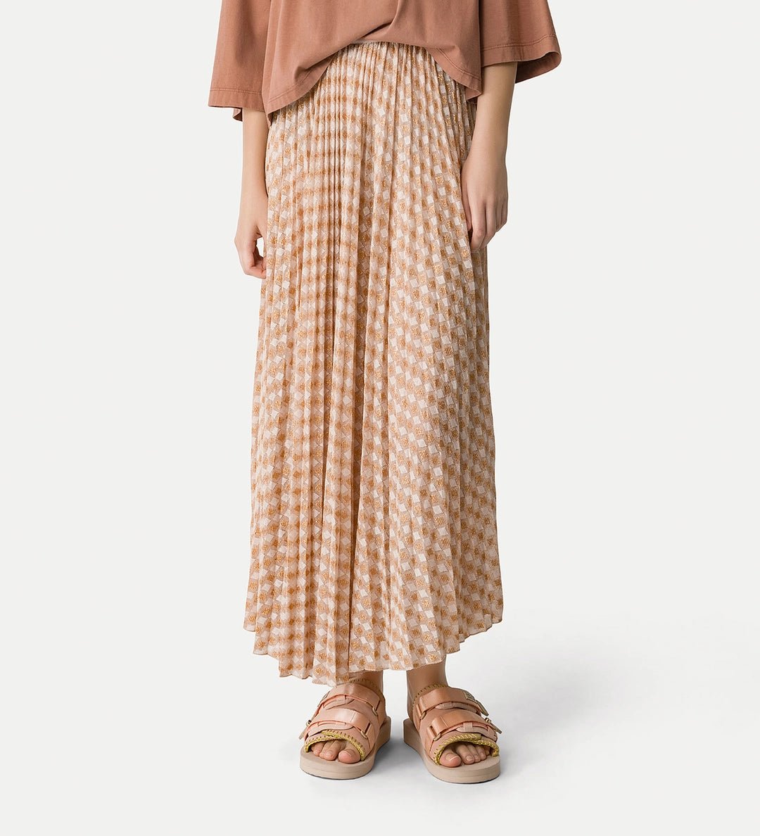 forte_forte pleated skirt in diamond jersey - Den Lille Ida - forte_forte