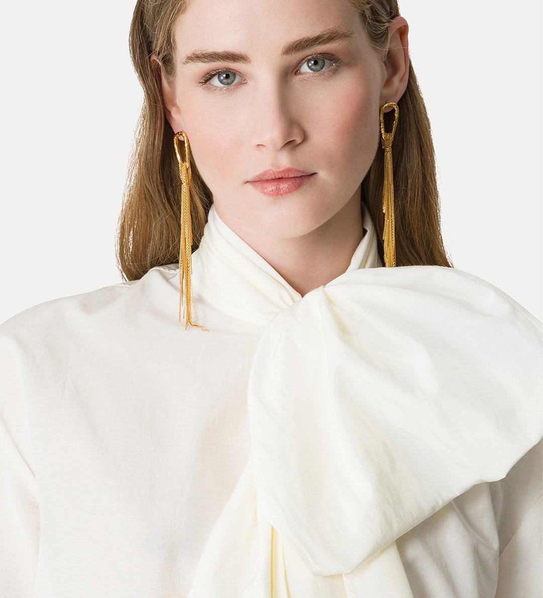 forte_forte taffeta shirt with detachable bow detail - Den Lille Ida - forte_forte
