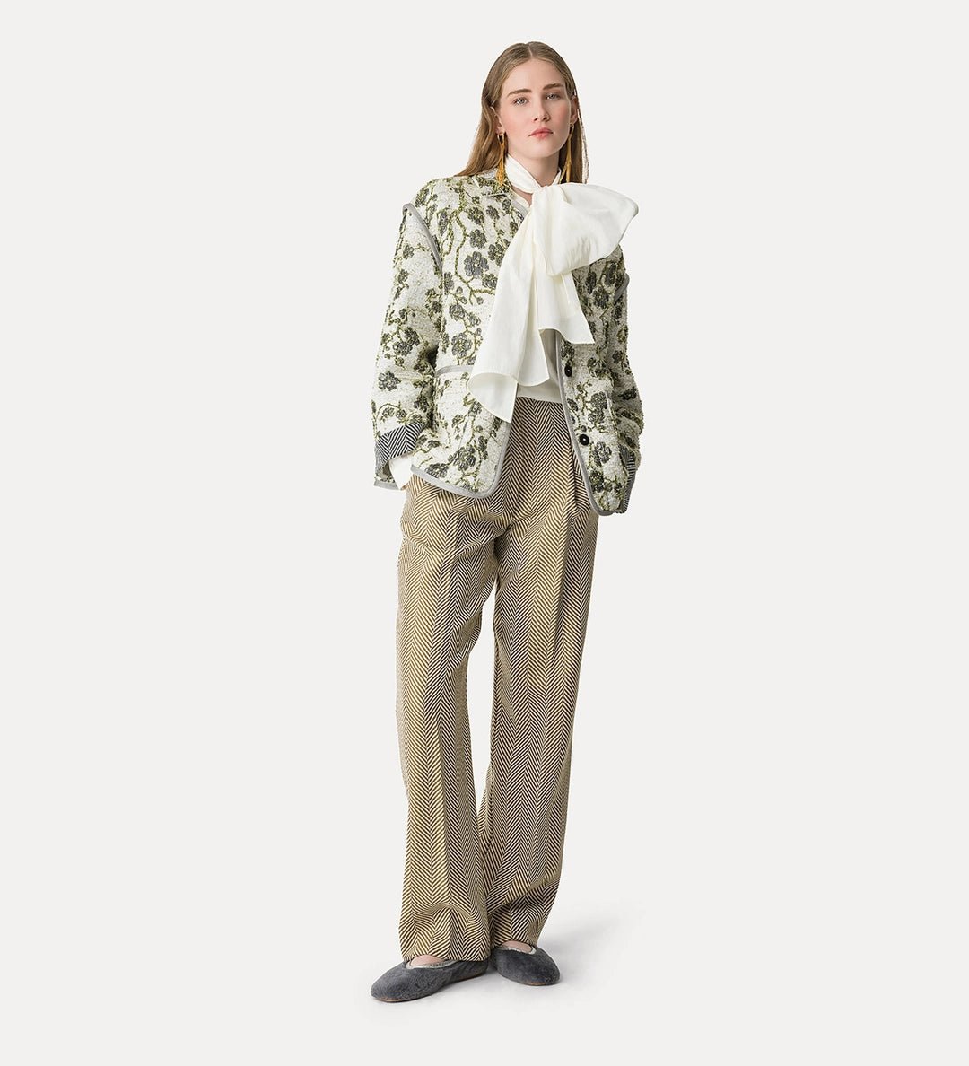 forte_forte taffeta shirt with detachable bow detail - Den Lille Ida - forte_forte