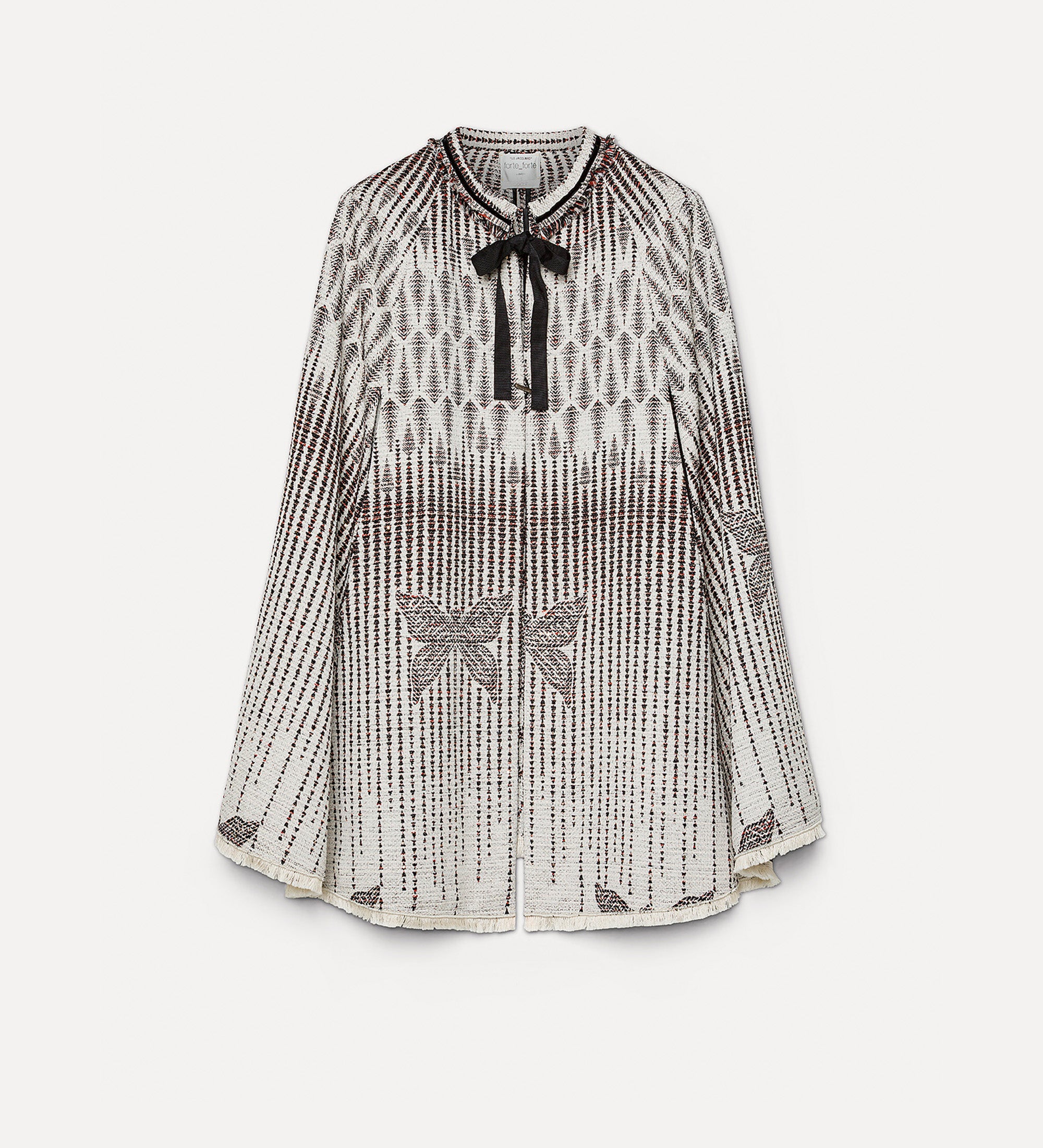 forte_forte “libelle” jacquard cape