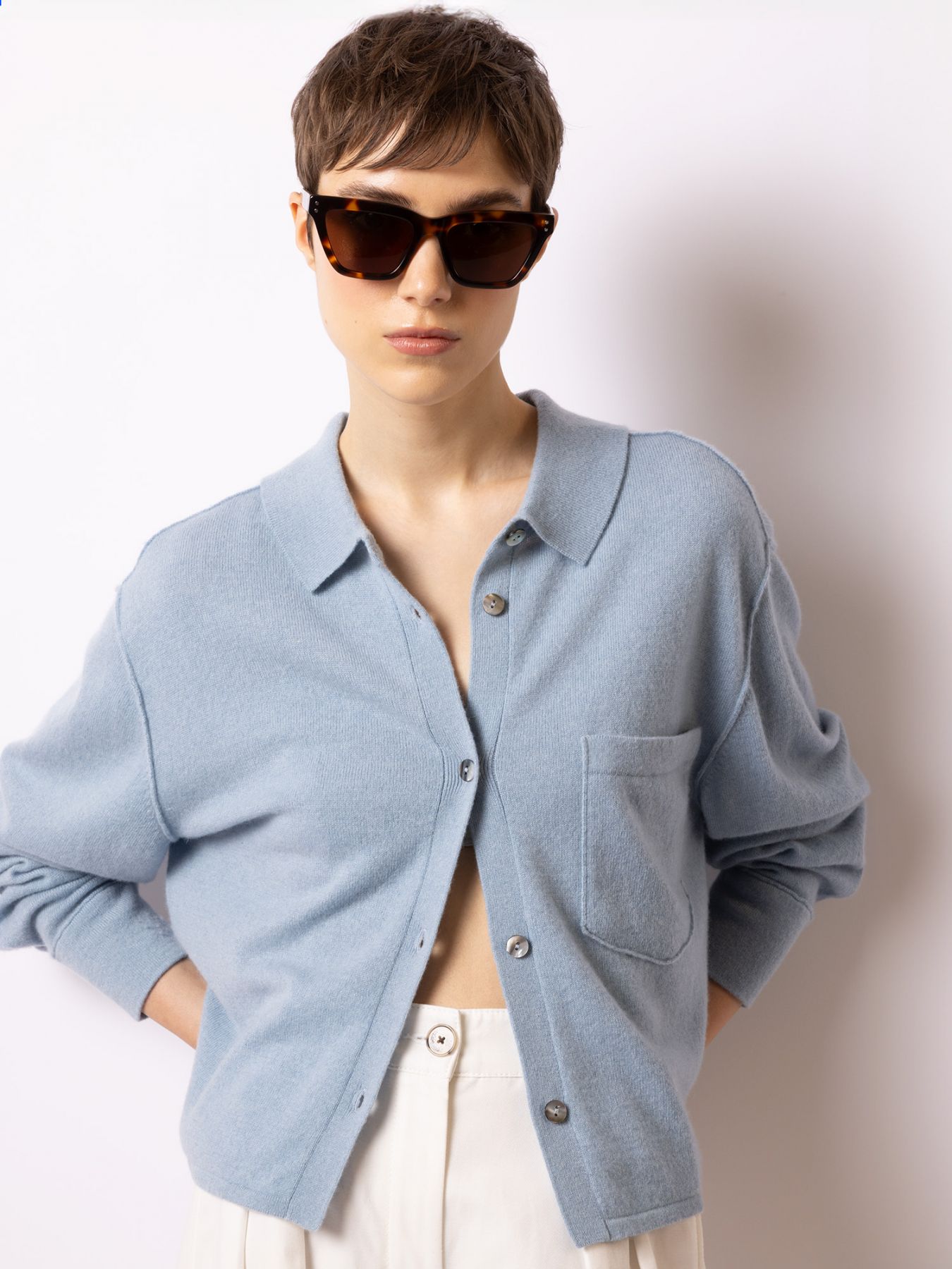 FTC Overshirt Washed Blue - Den Lille Ida - FTC
