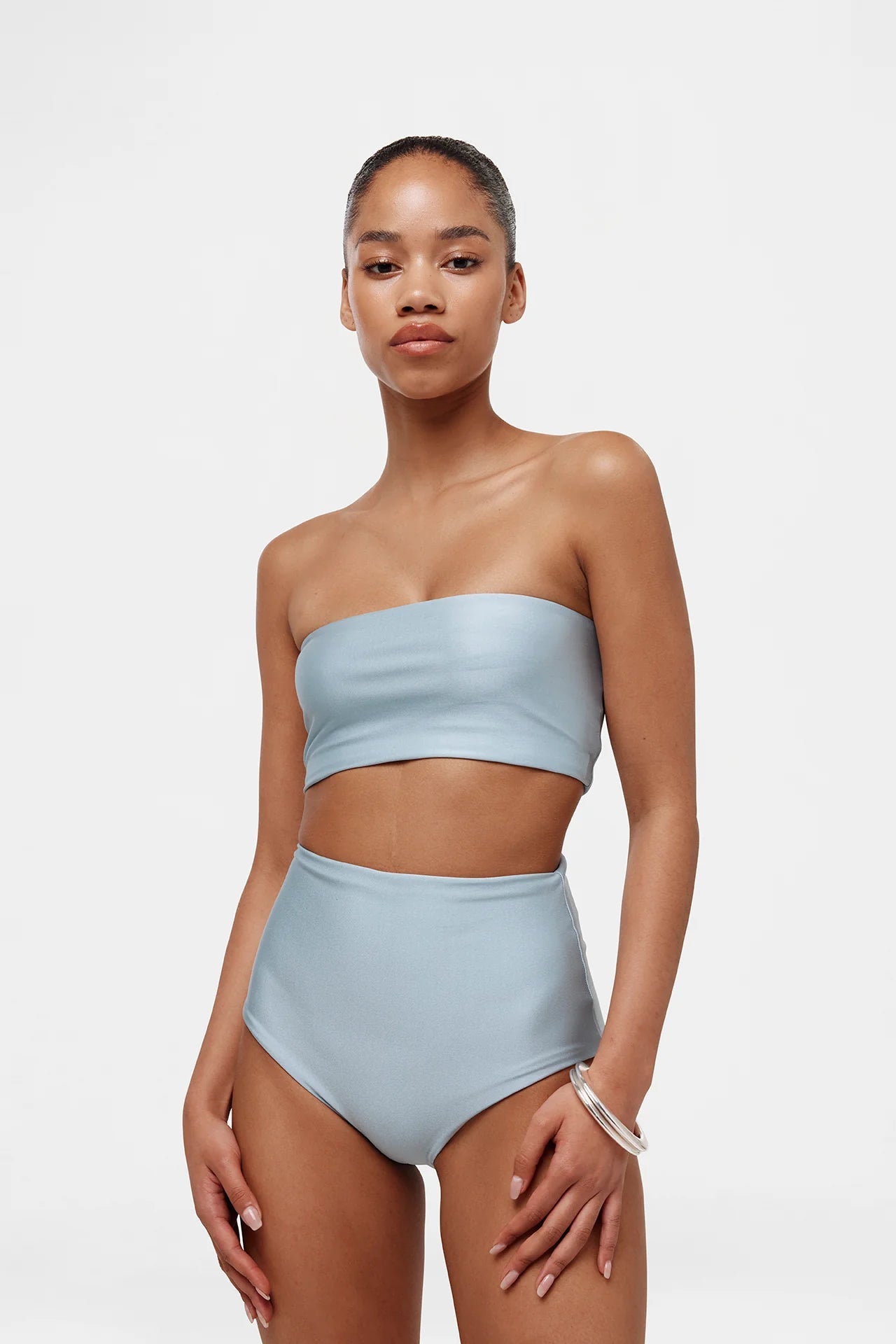 HANNE BLOCH BANDEAU TOP ICE BLUE - Den Lille Ida - Hanne Bloch