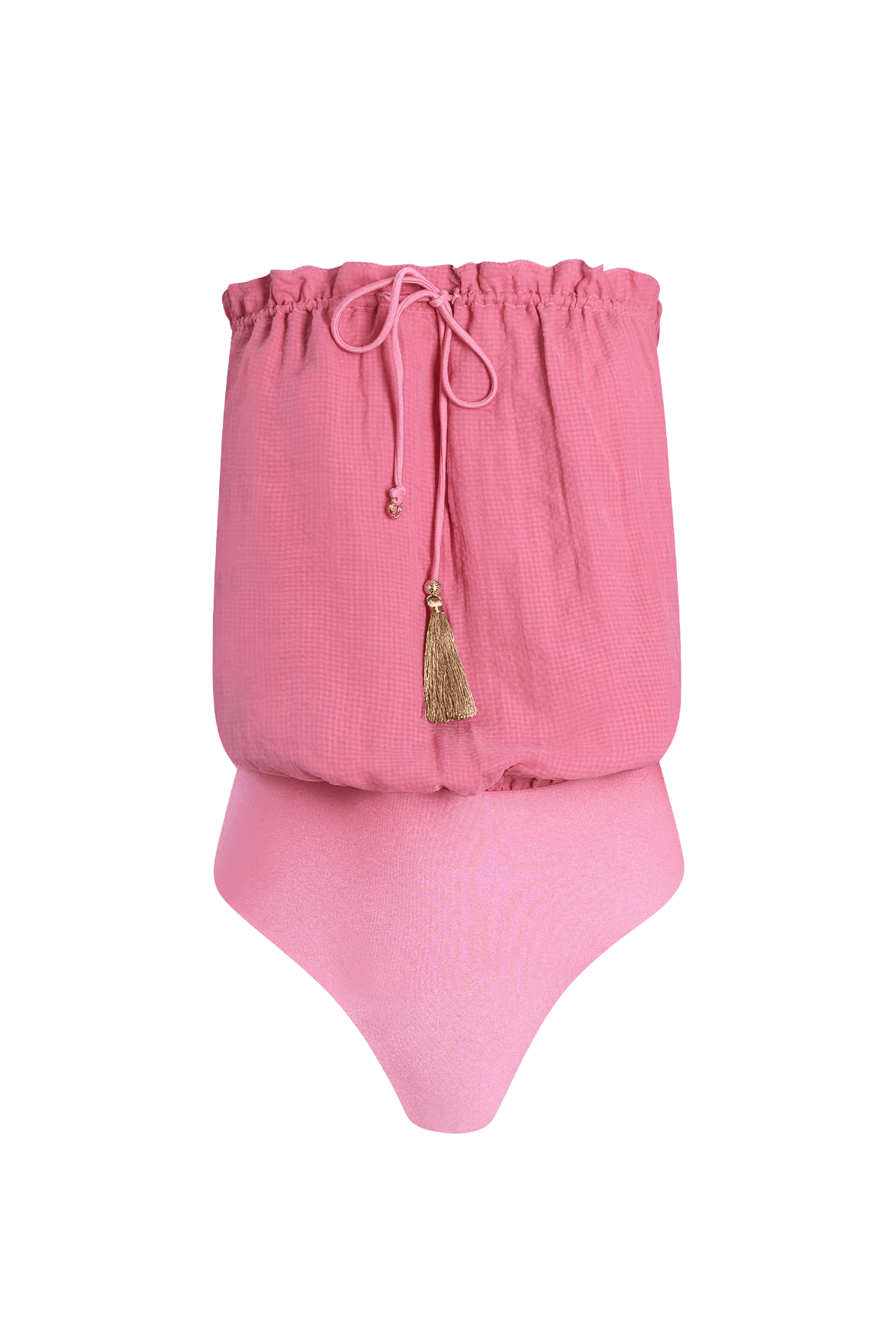 HANNE BLOCH BUBBLEGUM BANDEAU SILK SWIMSUIT - Den Lille Ida - HANNE BLOCH