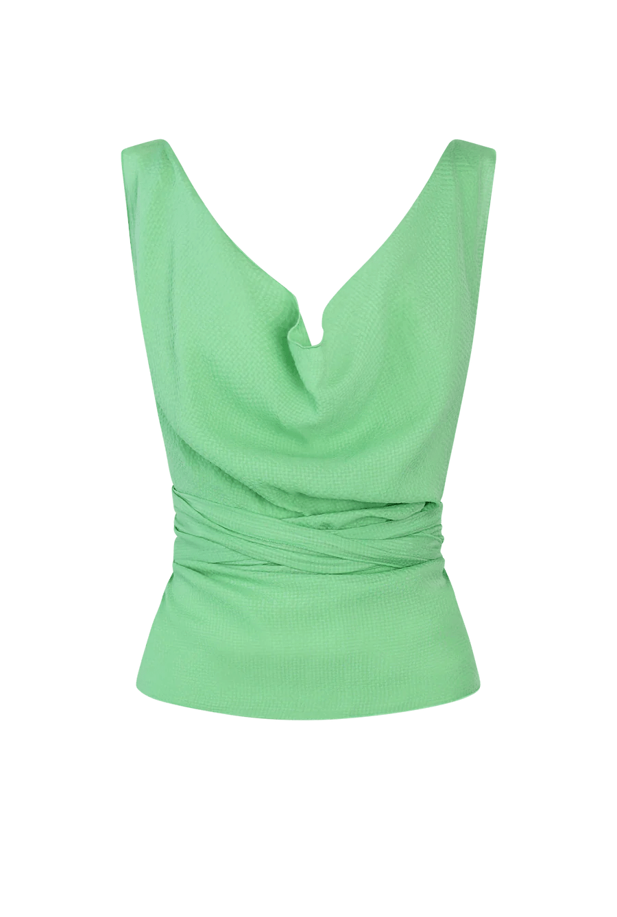 Hanne Bloch Mint Waterfall Silk Top - Den Lille Ida - Hanne Bloch