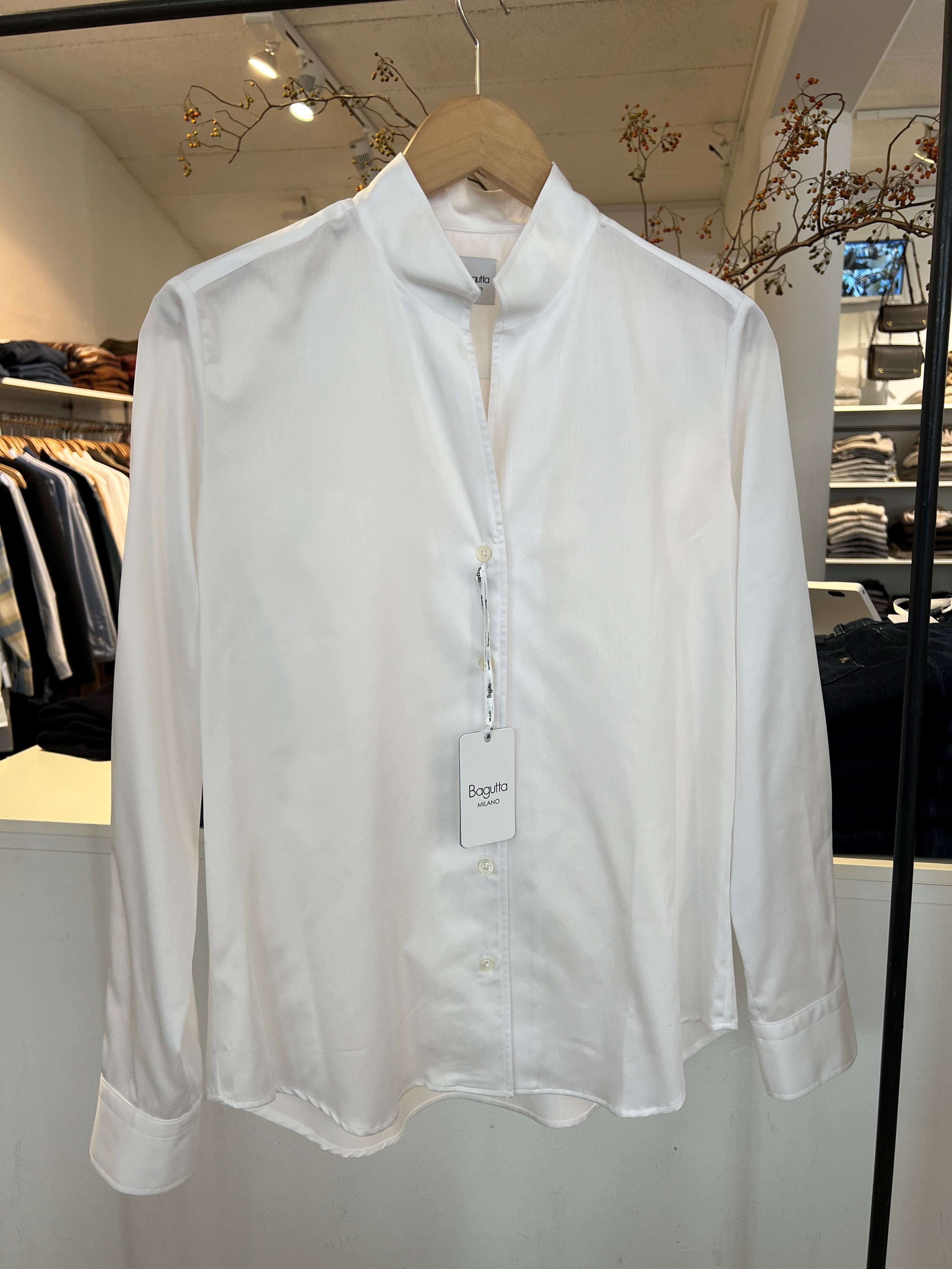 Bagutta Shirt Brook bomuld hvid