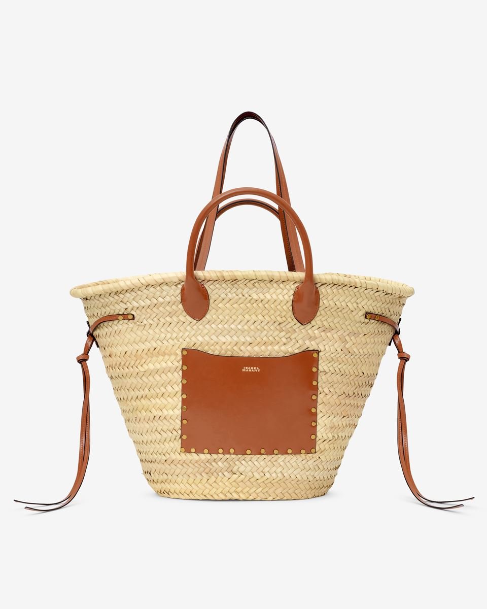 Isabel Marant Cadix Raffia and Leather Basket Bag - Den Lille Ida - Isabel Marant Étoile