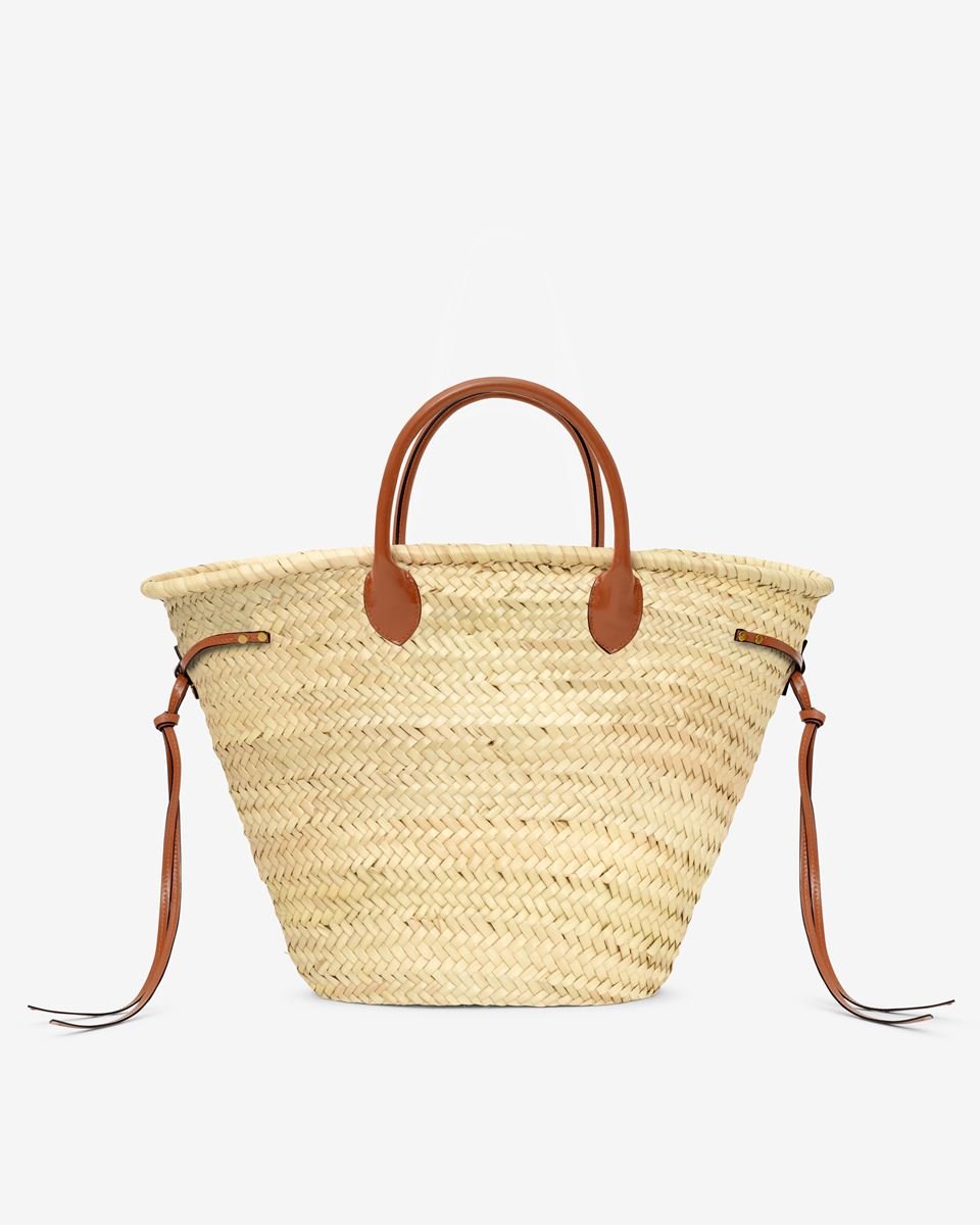 Isabel Marant Cadix Raffia and Leather Basket Bag - Den Lille Ida - Isabel Marant Étoile