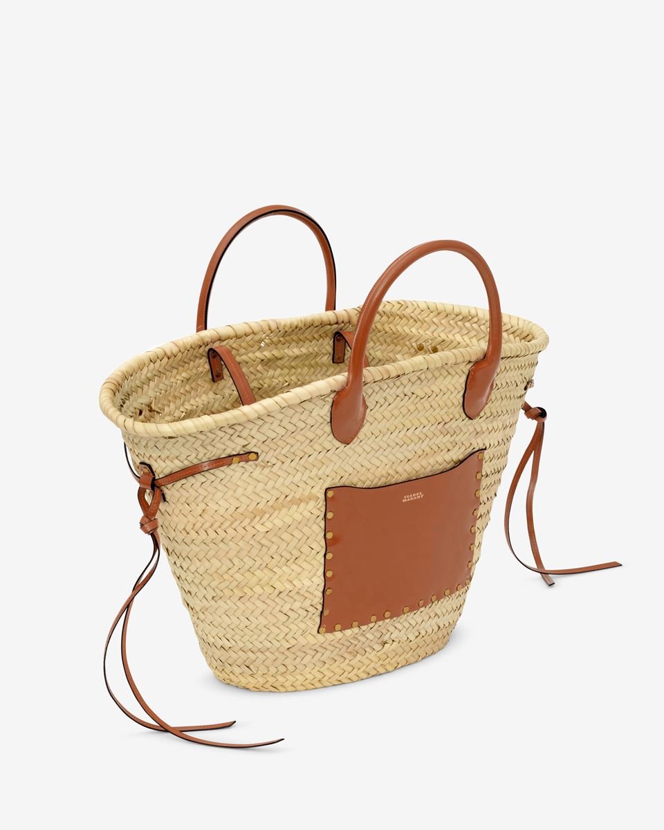 Isabel Marant Cadix Raffia and Leather Basket Bag - Den Lille Ida - Isabel Marant Étoile