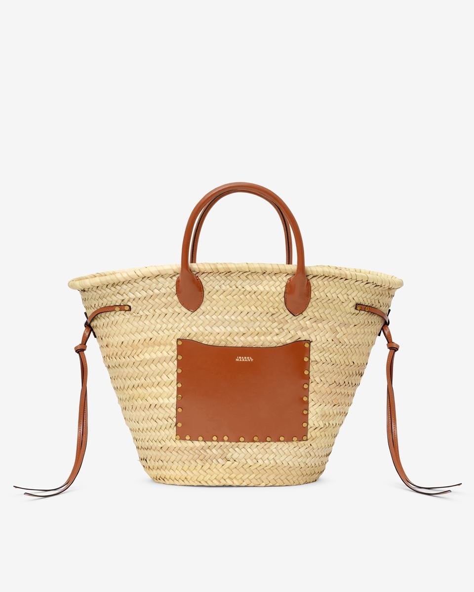 Isabel Marant Cadix Raffia and Leather Basket Bag - Den Lille Ida - Isabel Marant Étoile