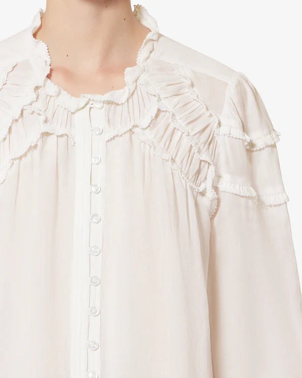 Isabel Marant Christa Top White - Den Lille Ida - Isabel Marant Étoile