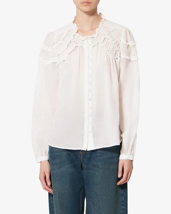 Isabel Marant Christa Top White - Den Lille Ida - Isabel Marant Étoile