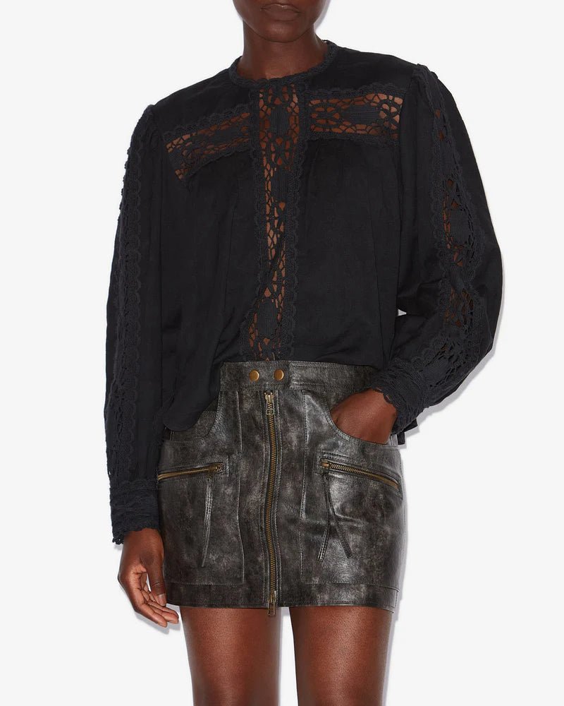 Isabel Marant Valmira Top Black - Den Lille Ida - Isabel Marant Étoile