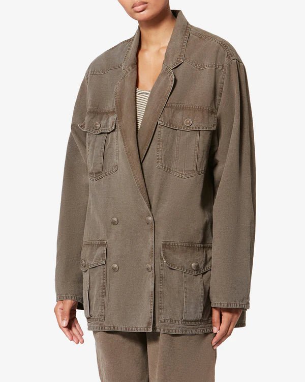 Isabel Marant Nevala Jacket Dark Bronze - Den Lille Ida - Isabel Marant Étoile