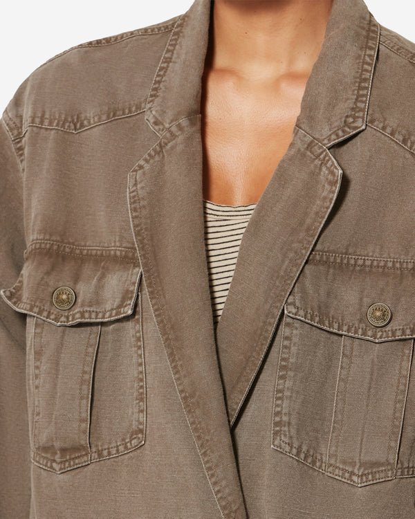 Isabel Marant Nevala Jacket Dark Bronze - Den Lille Ida - Isabel Marant Étoile