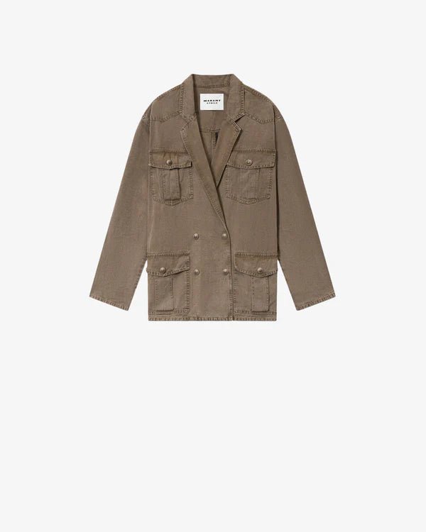 Isabel Marant Nevala Jacket Dark Bronze - Den Lille Ida - Isabel Marant Étoile
