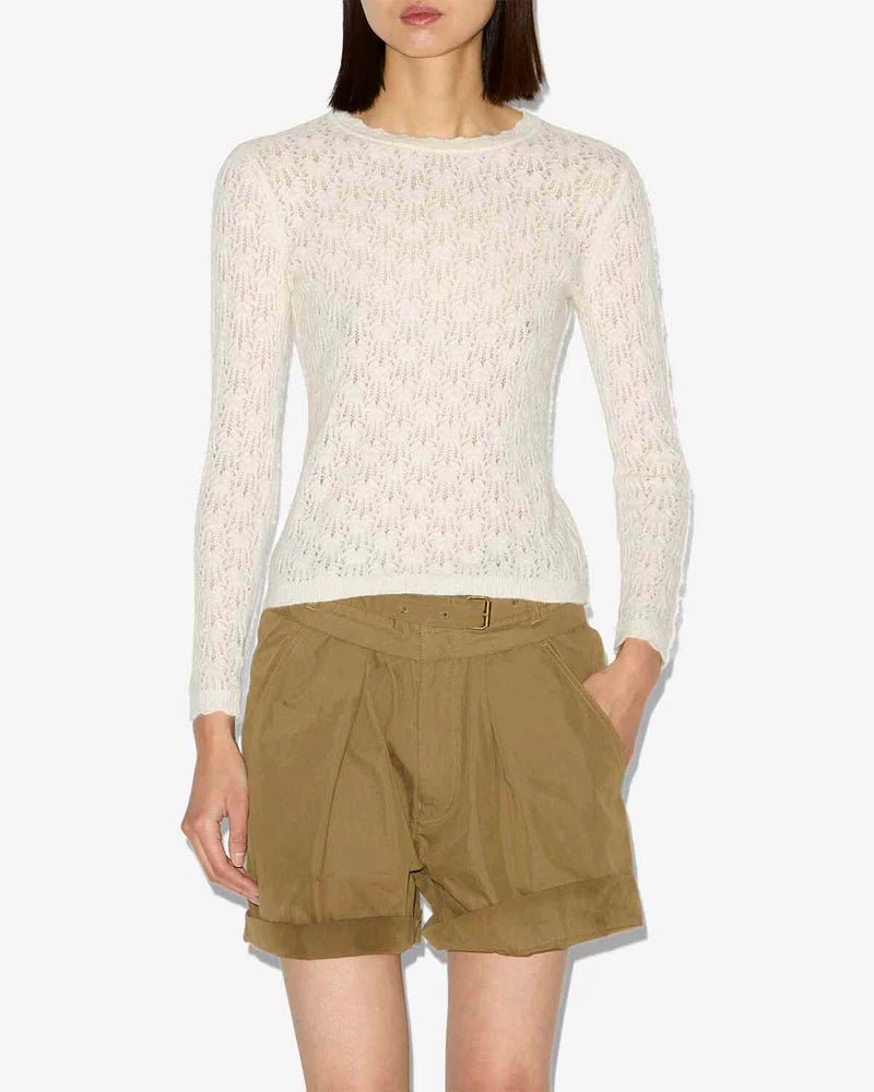Isabel Marant Obeline Pullover Ecru - Den Lille Ida - Isabel Marant Étoile