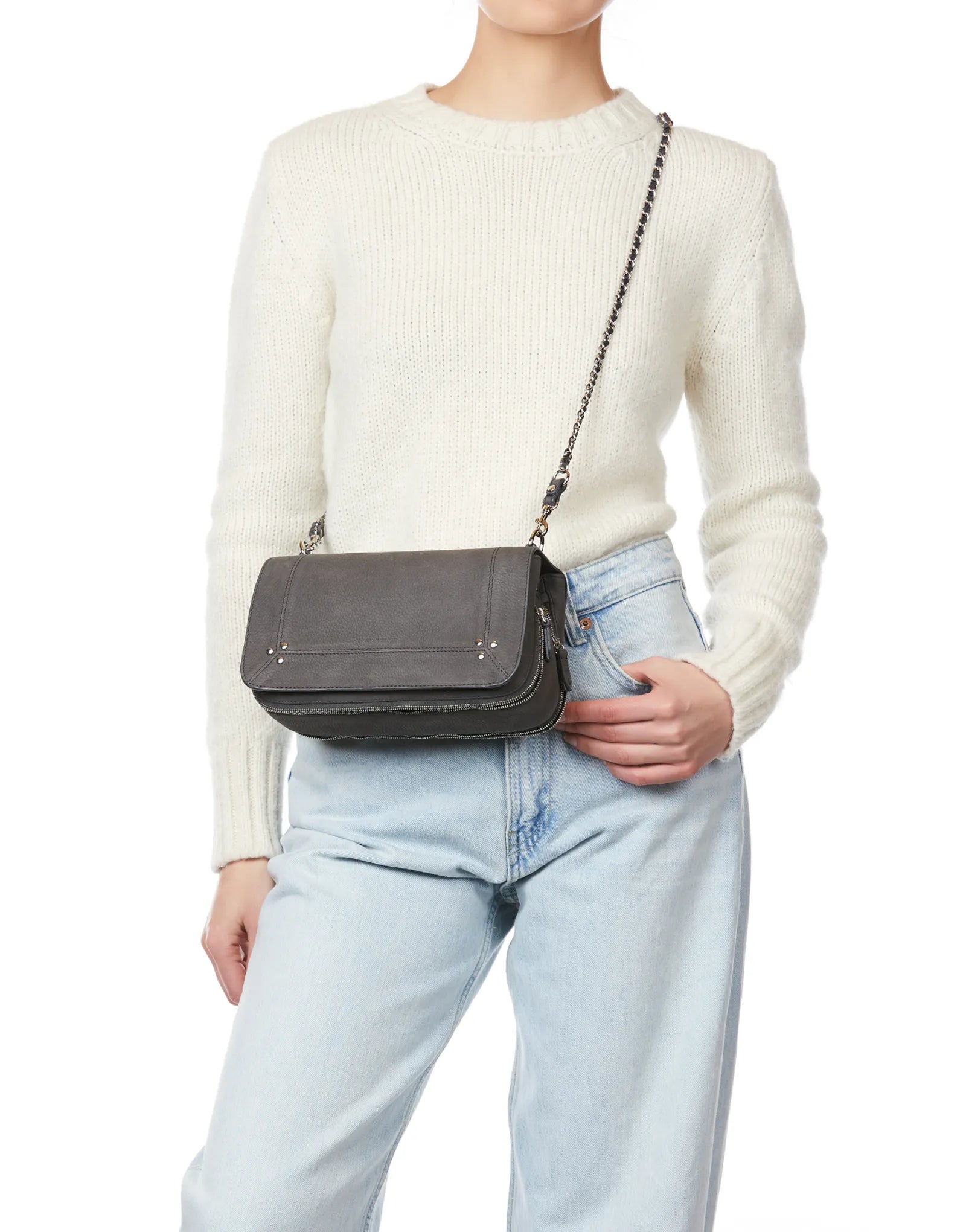 Jerome Dreyfuss Bobi Anthracite Calfskin - Den Lille Ida - Jérôme Dreyfuss